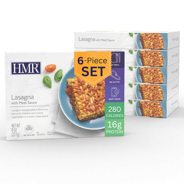 HMR Lasagna with Meat Sauce Entr  e | Pre-packaged Lunch or Dinner to Support Weight Loss | Ready to Eat | 16g of Protein | Low