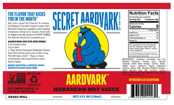 Secret Aardvark Hot Sauce Variety Pack - Drunken Jerk, Drunken Garlic, And Habanero Hot Sauce, Low Carb, Hot Sauce & Marinade Gi