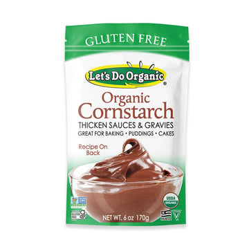 Let'S Do Organic Cornstarch - Corn Starch For Cooking, Corn Starch Organic, Corn Starch Powder, Non Gmo Corn Starch Gluten Free - 6 Ounce (Pack Of 6)