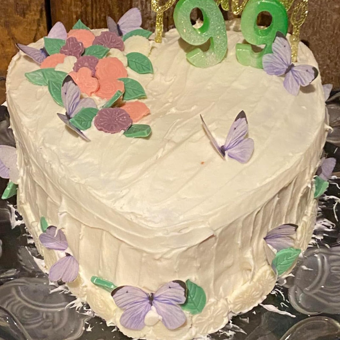 50Pcs Edible Butterflies Cake Decorations-Small Pastel Purple Butterfly Cake And Cupcake Toppers Wafer Paper Butterfly Decor For
