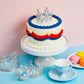 4 Pieces Silver Crown Cake Topper Birthday Mini Flower Bouquet Crown Cupcake Toppers Crystal Pearl Tiara Wedding Crown Cake Top