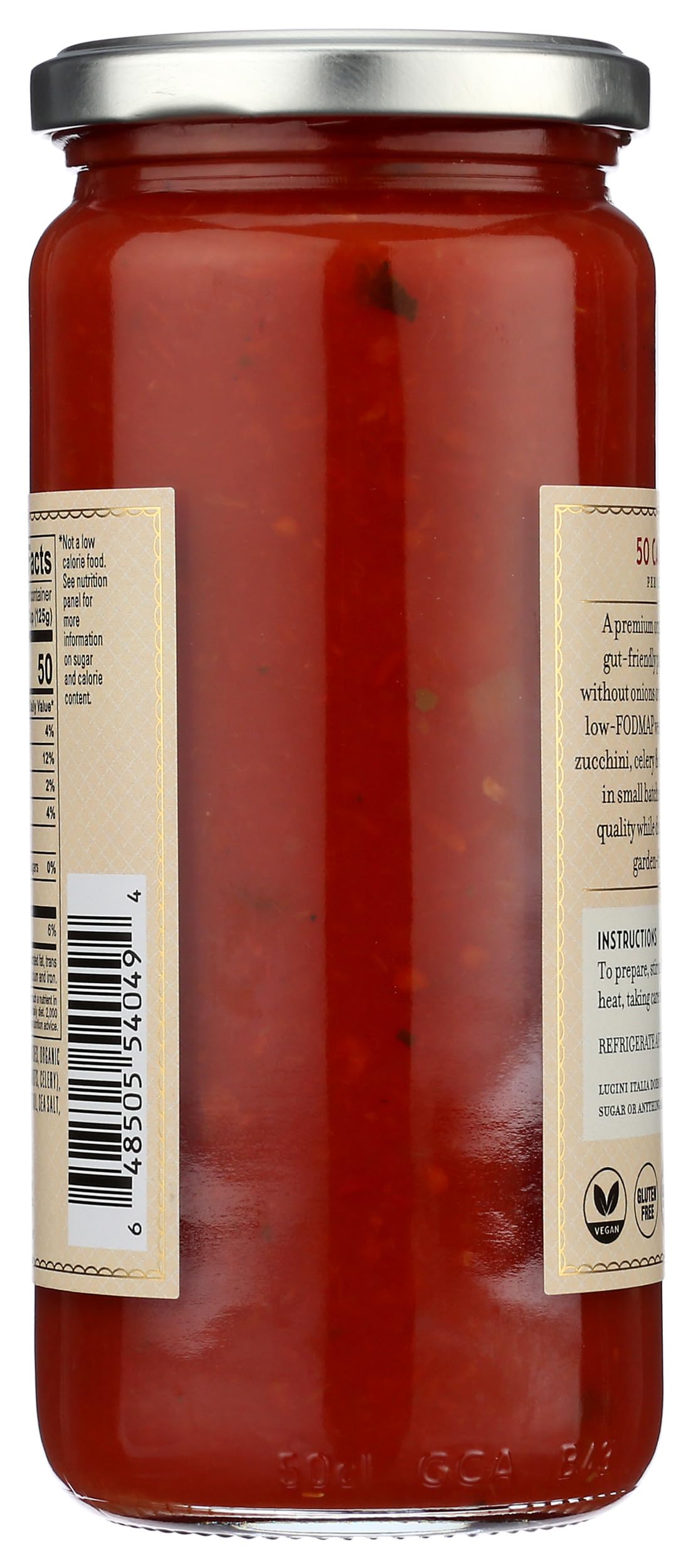 LUCINI Organic Sensitive Pasta Sauce, 16.5 OZ