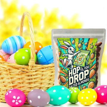 Gears Out Gourmet Salted Roasted Almonds Snack Pack - 8 oz Protein-Packed   for Easter Gifting