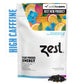 ZEST TEA Blue Lady Black Tea Loose Leaf Blend, 150mg Caffeine, 4 Oz, All Natural Coffee Alternative