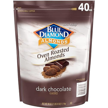 Blue Diamond Dark chocolate Almond Snack Nuts 40oz Bag
