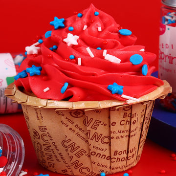 Patriotic Sprinkles Set, Food Grade 50G/Bottle, 4Th Of July, Sujoygar, Independence Day Sprinkles For Cupcake Decorating, Cookie