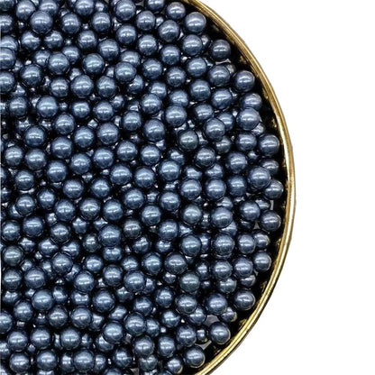 Black Sprinkles Edible Pearls,Cake Sprinkles130g 4.6OZ,Cookie Sprinkles,Sugar Pearl, Edible Candy Pearls for Cake Cupcake Decora