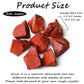 Zhiyuxi 2'' Red Jasper Crystals Raw Crystals Bulk Red Rock Crystals And Stones Large Crystals Jasper Stone Huge Rocks For Tumbli