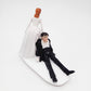 Scholmart Wedding Cake Toppers Bride And Groom Funny, Bride Dragging Groom Cake Topper, Cake Topper Wedding Bride And Groom, Wed