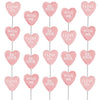 Fruidles Valentines Heart Lollipop Candy Sucker Assortment, Dextrose Pressed Candy, Kiss me, Be Mine, I Love You and Sweet Hear
