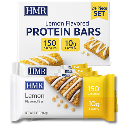 HMR Bar, Lemon Protein Bar | 10g of Protein | Nutritious Snack to Support Weight Maintenance | Low Calorie Dessert | | 24 Count