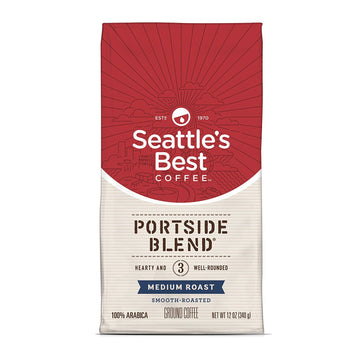 Seattle'S Best Coffee Portside Blend Medium Roast Ground Coffee | 12 Ounce Bags (Pack Of 6)