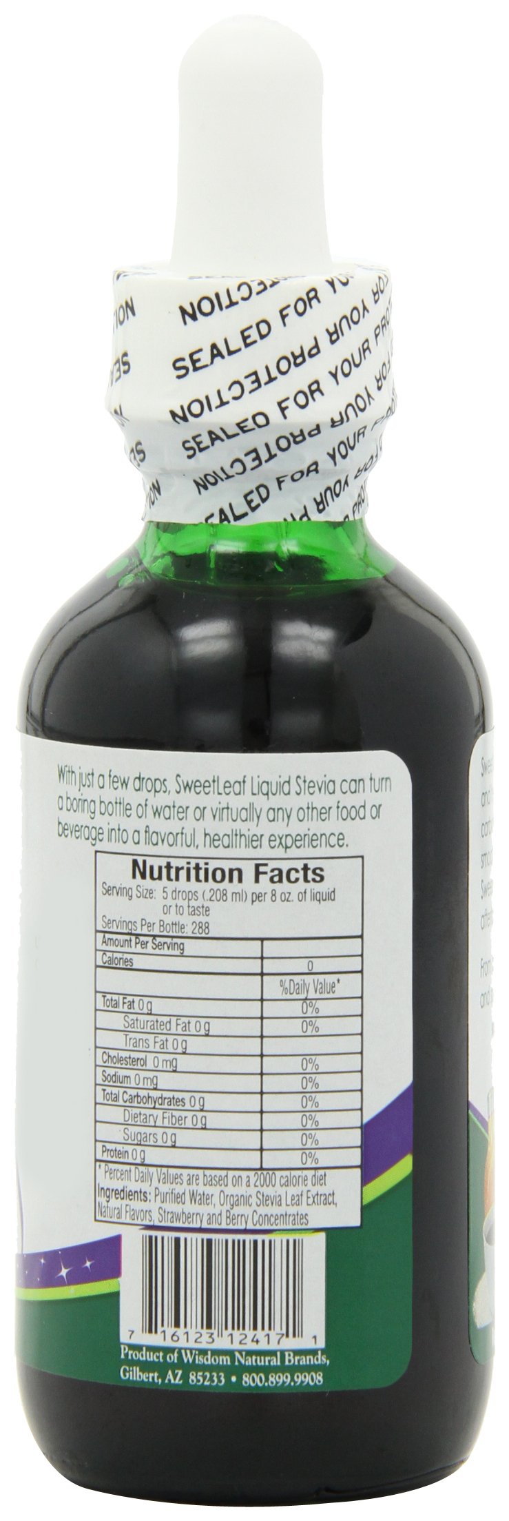 Sweetleaf Stevia Sweet Drops Berry - Liquid Stevia Drops Sweetener, Zero Calorie, Non-Gmo Flavored Stevia Liquid Sugar Substitut