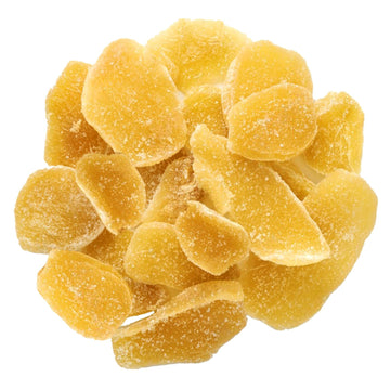 Crystallized Sweet and Spicy Dried Ginger Slices - 3 lb Resealable Bag - Premium Sweet & Spicy Snack - Natural Digestion Aid