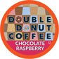 Double Donut Coffee Pods, Chocolate Raspberry Flavor, Single Serve Medium Roast, 24 Count for Keurig K Cups