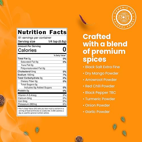 Pride Of India Vegan Egg Seasoning, Savory & Spicy, 2.3 oz, Gluten Free, Non Bio-Engineered