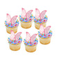 48Pcs Edible Butterflies For Cake Decorations Pink Wafer Paper Butterfly Cupcake Toppers Wafer Glutinous Paper Butterflies For W