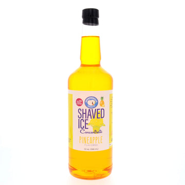 Hypothermias Shaved Ice Syrup Concentrate - Pineapple Flavor - 32 Fl Oz - Unsweetened, Makes 8 Gallons