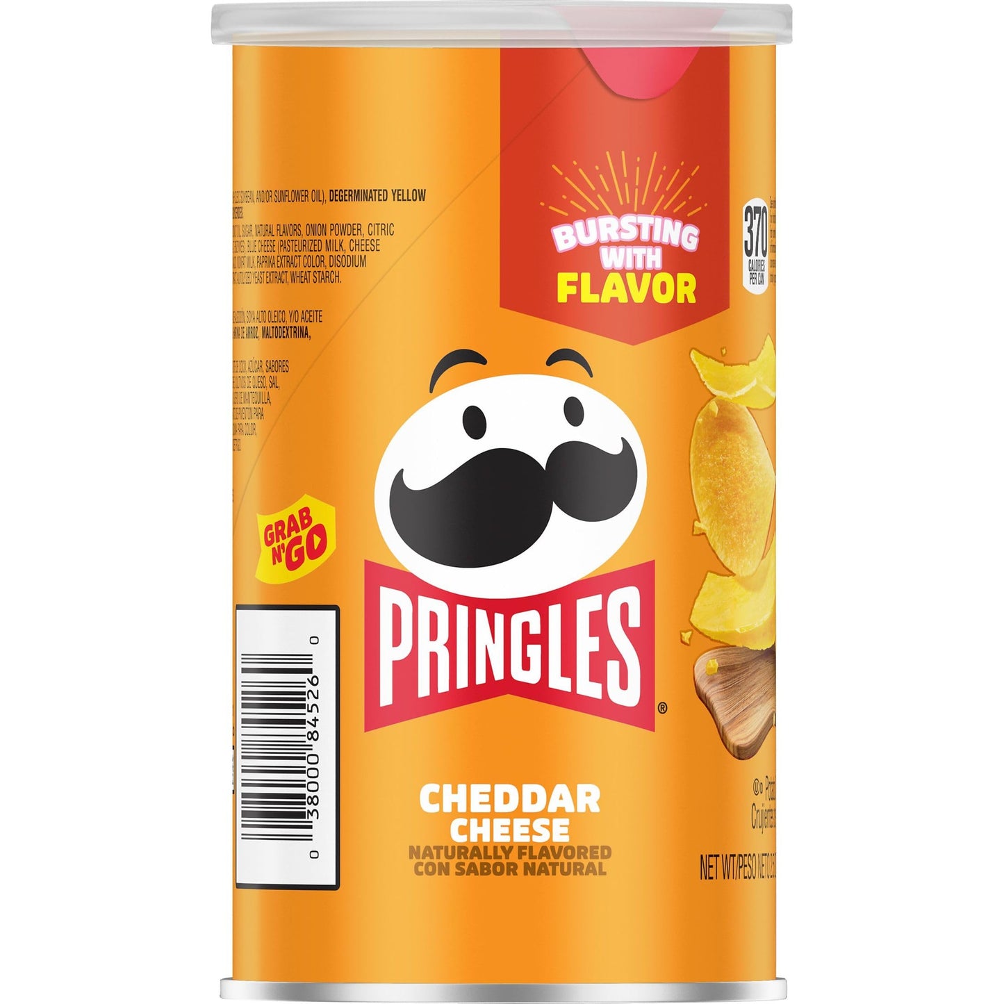 Pringles Potato Crisps Chips, Cheddar Cheese 2.5oz (12 Count)