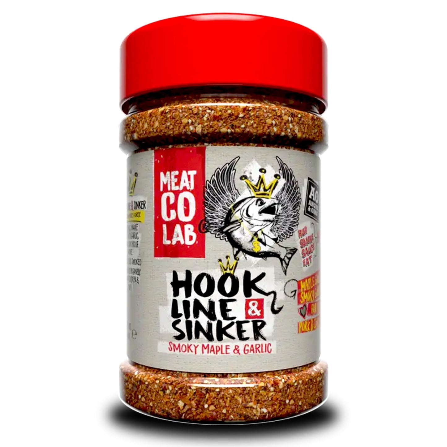 Angus & Oink | Hook Line & Sinker Rub | Maple Glazed Smoky Garlic | Perfect For Fish  Pork & Chicken | 210G