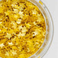 Gold Edible Star Shaped Glitter for Cakes - Fancy Edible Stars Cake Decorations in Metallic Gold for Cake Decorating, Toppings,