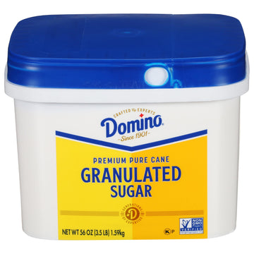 Domino Granulated Pure Cane Sugar, 3.5 Lb Easy Baking Tub