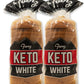 White Keto Bread - Zero Net Carbs - Keto Diet Approved - 2 Loaf Pack (2 X 18Oz)