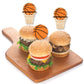 Big Dot of Happiness Nothin but Net - Basketball - Dessert Cupcake Toppers - Baby Shower or Birthday Party Clear Treat Picks -