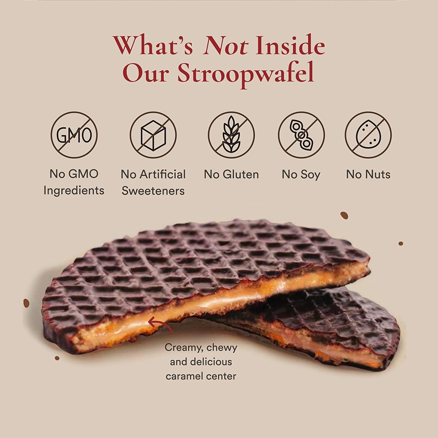 Chocolate Dipped Stroopwafels by Swoffle - LIMITED RELEASE - Organic, Gluten Free Stroopwafels in Dark Chocolate Coating | (14)