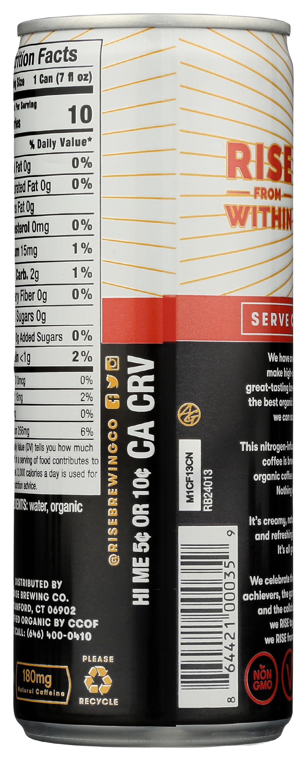 Rise Nitro Cold Brew Coffee, 7 Fl Oz