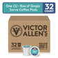 Victor Allens Coffee Espresso Roast Coffee Pods, 32 Count, Single Serve for Keurig, Brown