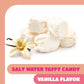 Salt Water Taffy Candy - 1 Pound Bag - Chewy Vanilla Candy - Old Fashioned Vanilla Taffy Individually Wrapped - Soft and Creamy Treat for Buffets  Party Favors  Office Bowls