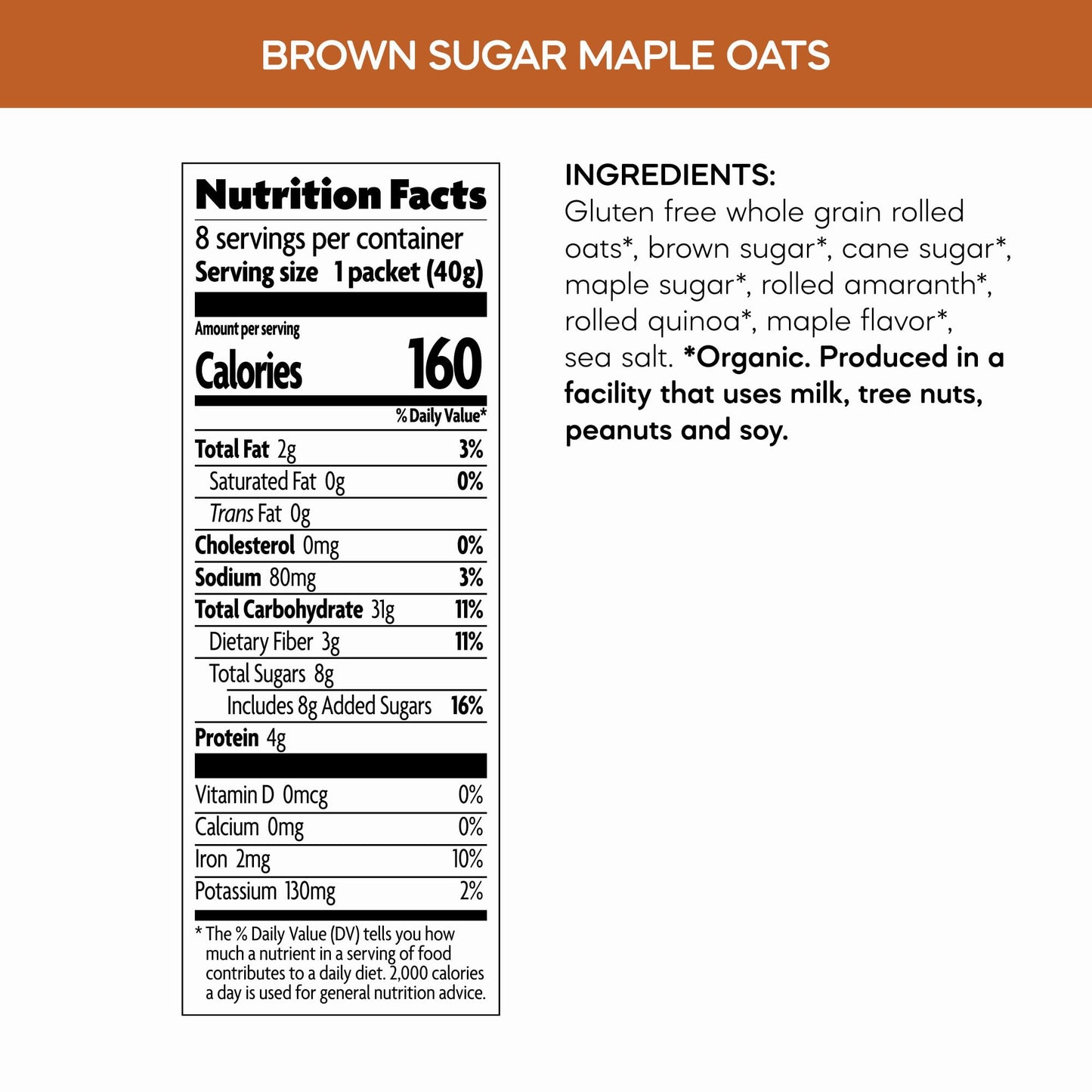 NatureS Path Organic Brown Sugar Maple Oatmeal, 11.3 Oz (Pack Of 1), Gluten Free, Non-Gmo