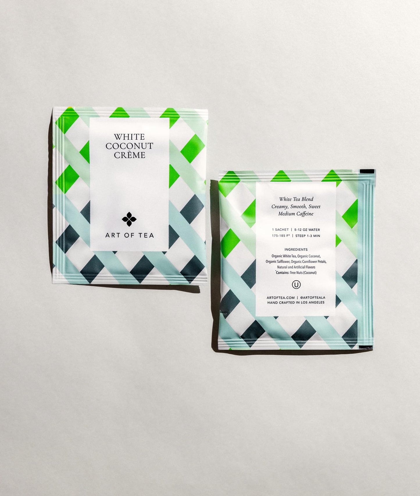 Art of Tea White Coconut Crème Tea 50 Eco Friendly Pyramid Sachets
