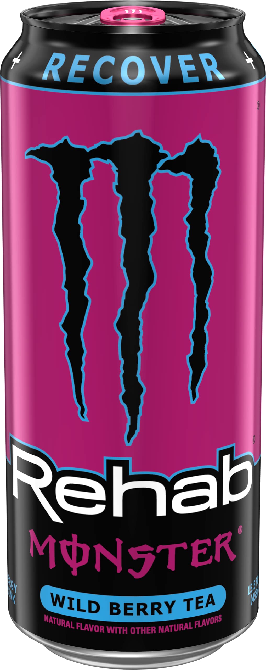 Monster Energy Wild Berry Tea + Energy Drink, 15.5 oz, 15 Pack