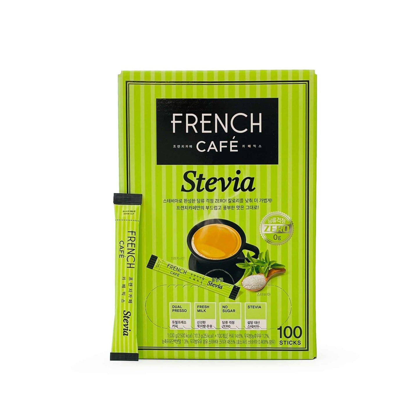 NAMYANG Stevia Instant Coffee Mix, Zero Sugar, 100 Sticks, 0.04 Ounce Pack