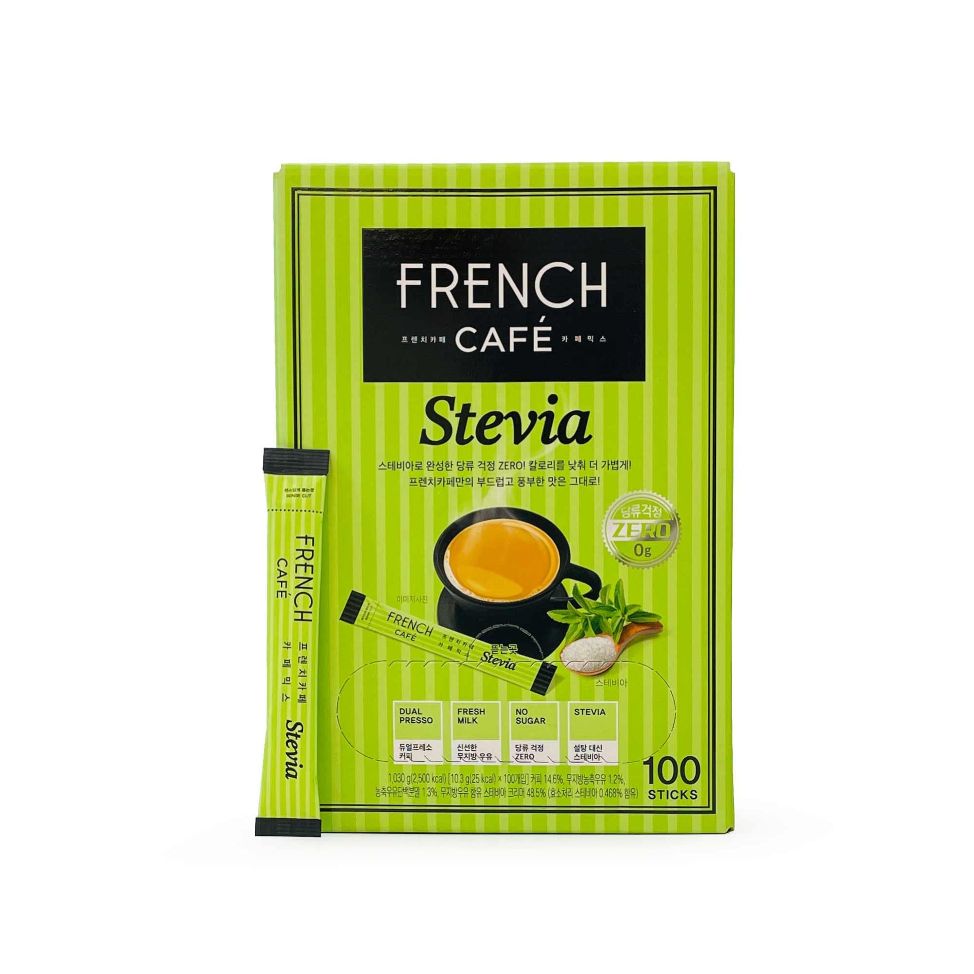 NAMYANG Stevia Instant Coffee Mix, Zero Sugar, 100 Sticks, 0.04 Ounce Pack