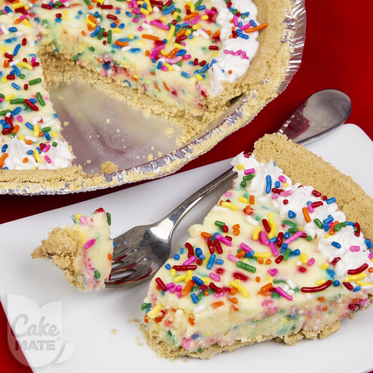 Cake Mate Christmas Rainbow Sprinkles with resealable lid - Delicious Dessert Sprinkles for Ice Cream, Cookies, Baked Goods, Don