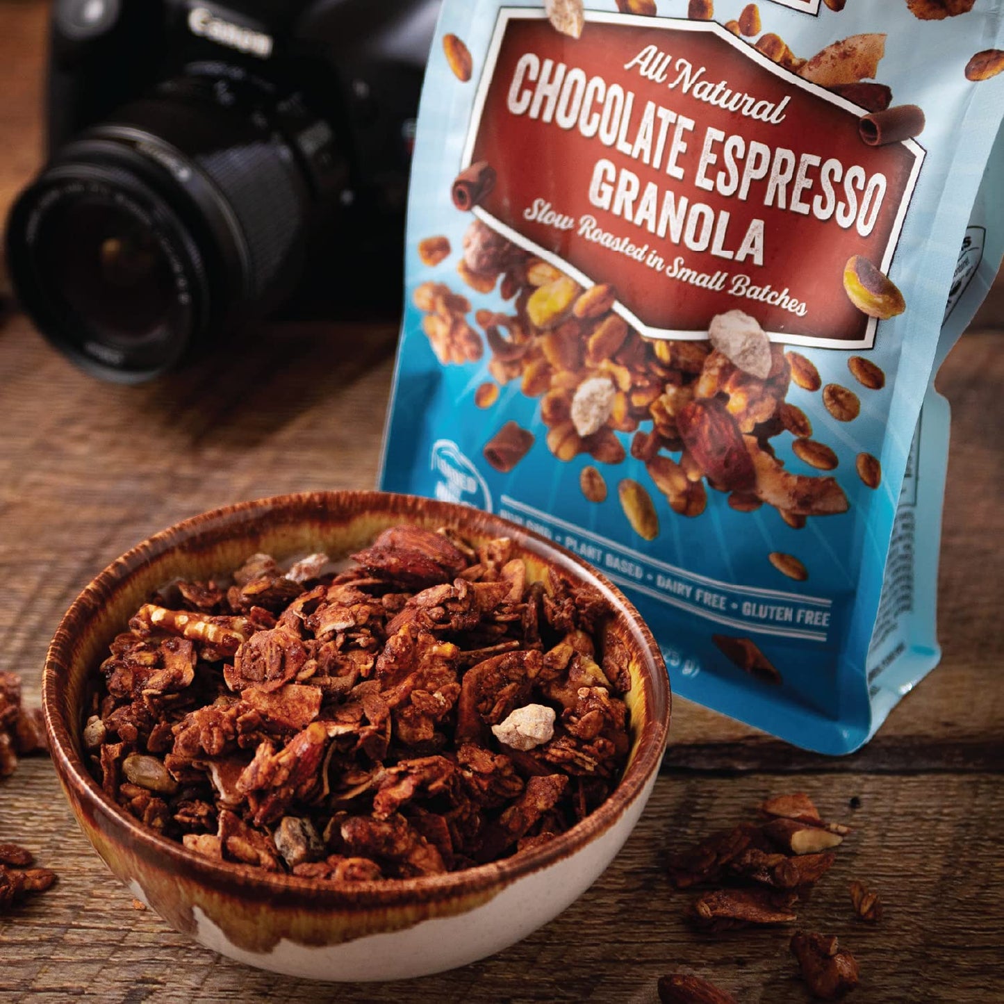 Nuthouse! Granola Company - Premium Chocolate Espresso Granola | Certified Gluten-Free, Non-Gmo, Kosher | Vegan | 10 Lb. Bulk Bo