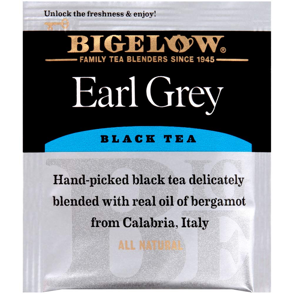 Bigelow Earl Grey Tea Bags 28-Count Box (Pack Of 1) Black Tea Bags With Oil Of Bergamot All Natural Gluten Free Rich In Antioxid