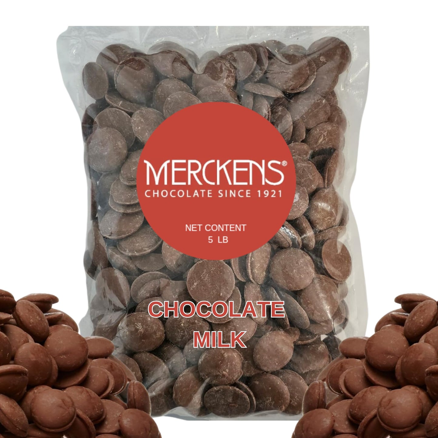 Milk Chocolate Melting Wafers 5Lb - Smooth And Creamy  Perfect For Dipping  Baking  Candy Making  And Decorating Desserts - Ideal For Fountains  Coating  And Molded Chocolates. (5 Pound) (Milk Chocolate)
