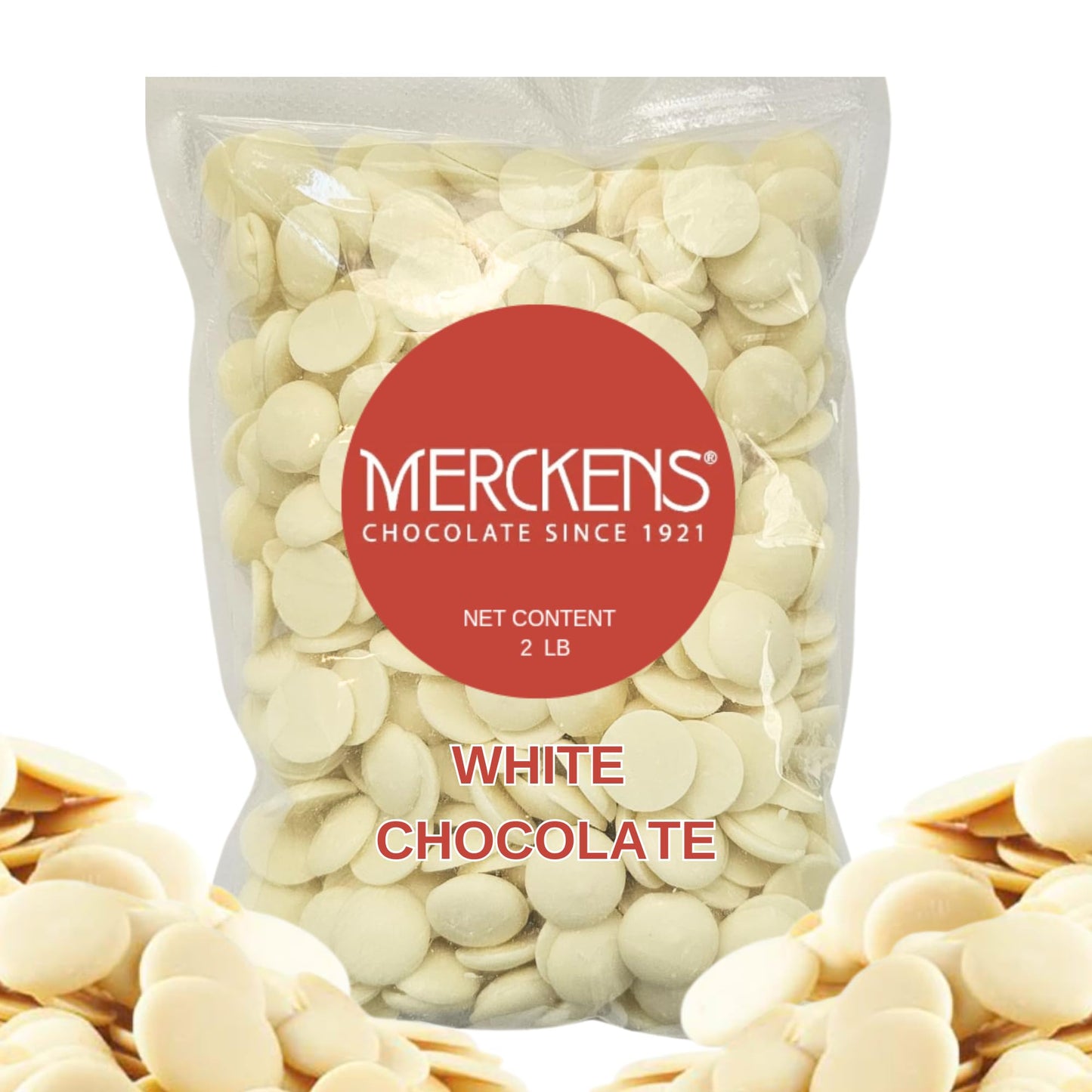 Generic White Chocolate Melting Wafers – Smooth & Creamy, 2LB (32oz) for Dipping, Baking, Candy Making & Decorating Desserts