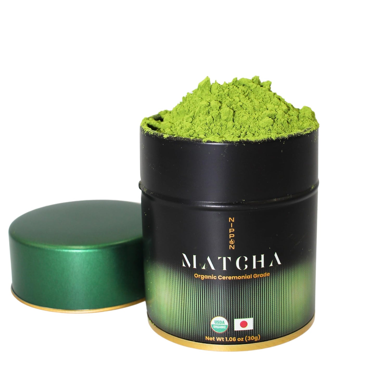 Nippon Matcha - Organic Ceremonial Grade Japanese Matcha Green Tea Powder - First Harvest from Uji  Kyoto - USDA Certified  Stone-Ground  Smooth & Vibrant (30g/1.06oz)