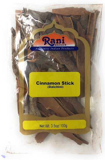 Rani Desi (Dalchini) Flat Cinnamon 3.5oz (100g) ~ All Natural | Vegan | Gluten Friendly | NON-GMO | Indian Origin