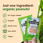 Once Again Organic creamy Peanut Butter - 1.15oz Squeeze Packs 10 count - Salt Free Unsweetened - USDA Organic gluten Free certi