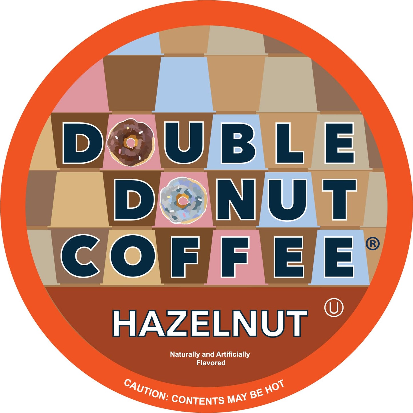 Double Donut Coffee Hazelnut Medium Roast K-Cup Pods, 48 Count, Compatible with Keurig 1.0 and 2.0 Brewers