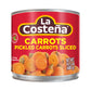 La Costea Sliced Pickled Carrots with Pickled Jalapenos - Sliced Carrots with Jalapeno Peppers - Mexican Food, Taco Toppings & S