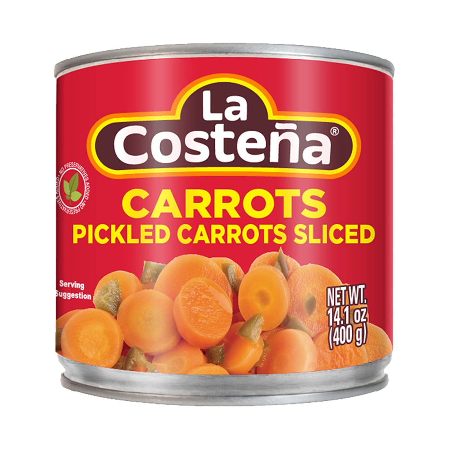 La Costea Sliced Pickled Carrots with Pickled Jalapenos - Sliced Carrots with Jalapeno Peppers - Mexican Food, Taco Toppings & S