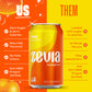 Zevia Zero Sugar Soda, Orange, 12 oz Cans (24-Pack) - Naturally Sweetened, Non-GMO Project Verified, Gluten-Free, Vegan