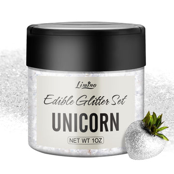 Limino Edible Glitter - 30g Luster Dust for Baking, Cake Decorating, and Drinks - Unicorn Color